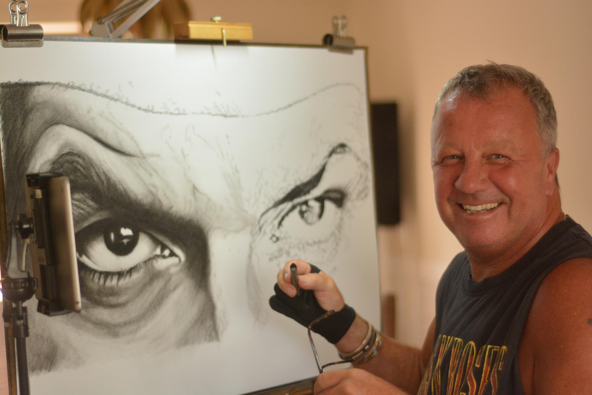 Dean is a natural self-taught talent from London. After years using his talents in the film industry he is now pursuing his passion for art.